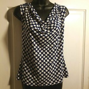 Calvin Klein drape neck sleeveless top